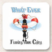 Wat drijft ooit je katten 2 drankjes onderzetter (Voorkant)