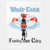 Wat drijft ooit je katten? fleece deken (Voorkant)