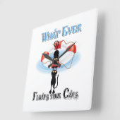 Wat drijft ooit je katten? vierkante klok (Hoek)