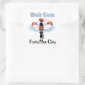 Wat drijft ooit je katten? vierkante sticker (Tas)