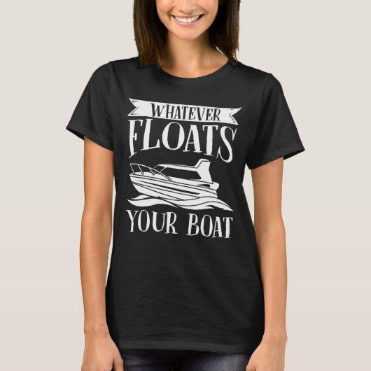 Wat drijft uw boot varen zeilanker t-shirt (Voorkant)