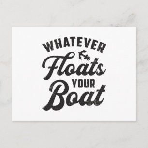 Wat drijft uw boot zeilen boot grappig briefkaart