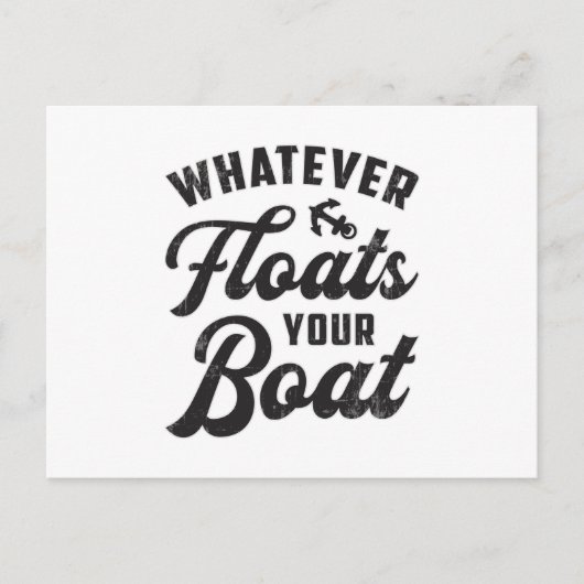 Wat drijft uw boot zeilen boot grappig briefkaart (Voorkant)