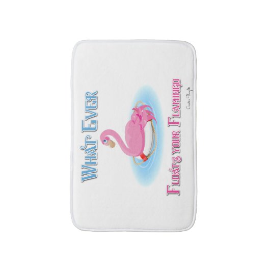 Wat drijft Uw Flamingo 2 Badmat (Voorkant Verticaal)