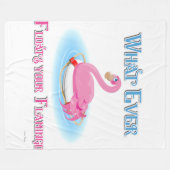 Wat drijft Uw Flamingo 2 Fleece Deken (Voorkant (Horizontaal))