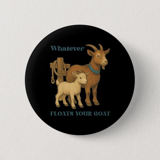 Wat drijft uw geitenboerderij dier _1 ronde button 5,7 cm (Voorkant)