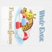 Wat drijft Uw Giraffe 2 uit Fleece Deken (Voorkant (Horizontaal))