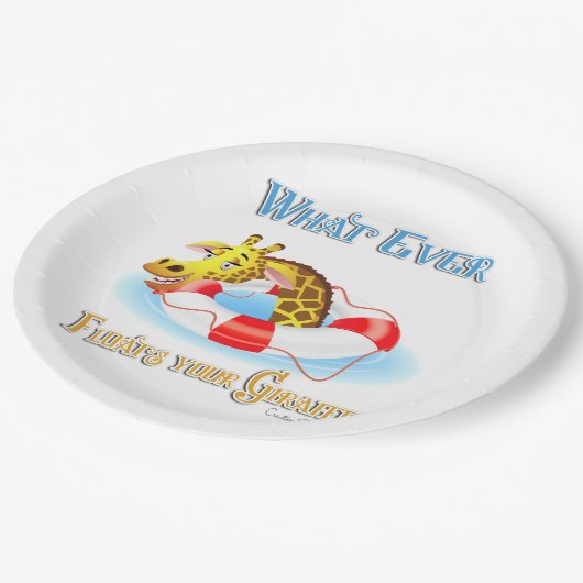 Wat drijft Uw Giraffe 2 uit Papieren Bordje (Gekanteld)
