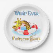 Wat drijft Uw Giraffe 2 uit Papieren Bordje (Voorkant)