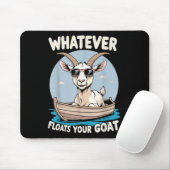 Wat drijft uw Goat Funny Pun Humor Muismat (Met muis)