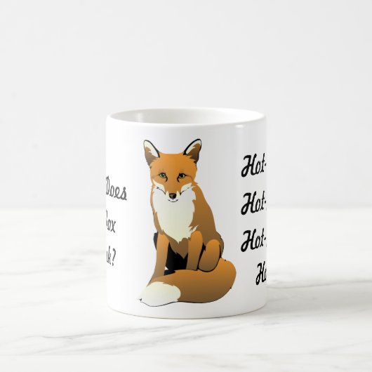 Wat Drink de Fox? Heet Tea. Mok (Center)