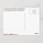 Wat Drink u aan het einde van de wereld? Briefkaart (Achterkant)