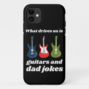 WAT DRIVEERT ONS IS GUITARS EN DAD JOKES grappig Case-Mate iPhone Case