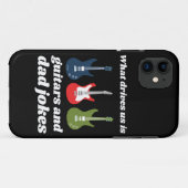 WAT DRIVEERT ONS IS GUITARS EN DAD JOKES grappig Case-Mate iPhone Case (Achterkant (horizontaal))