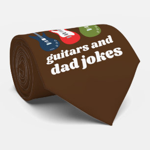 WAT DRIVEERT ONS IS GUITARS EN DAD JOKES grappig Stropdas
