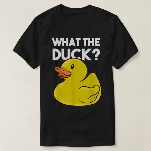 Wat Duck Rubber Bath Duckie Novelty T-shirt (Design voorkant)