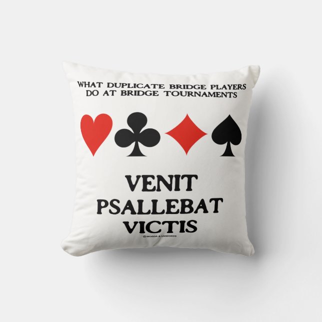 Wat duplo maakt Venit Psallebat Victis Kussen (Voorkant)