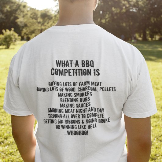 Wat een BBQ-competitie is T-shirt