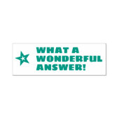 "WAT EEN BEELD ANTWOORD!" Rubberstempel Zelfinktende Stempel (Design)