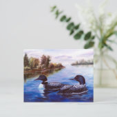 Wat een Briefkaart van de Paar Loon (Staand voorkant)