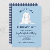 Wat een Bunny is een blauwe Eerste Dag Uitnodiging (Voorkant / Achterkant)