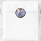 Wat een chaos? ronde sticker (Tas)