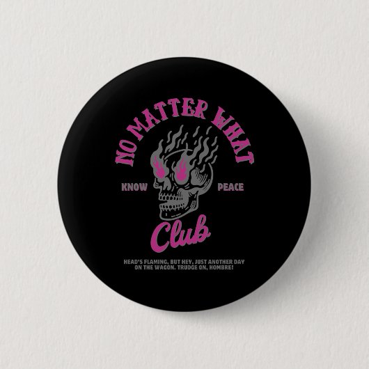 Wat een club Sticker Ronde Button 5,7 Cm (Voorkant)