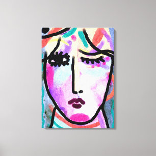 Wat een dag Abstract digitaal schilderen Canvas Afdruk