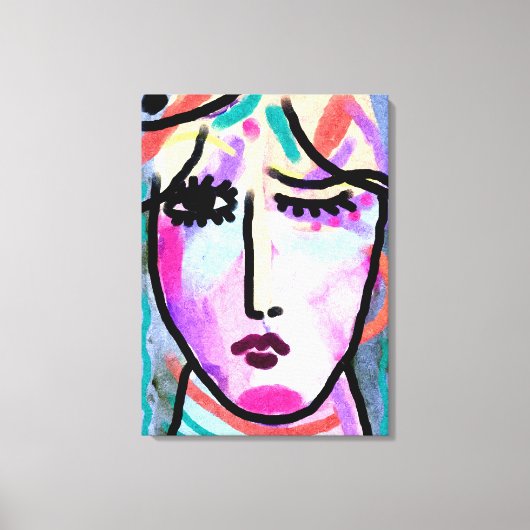 Wat een dag Abstract digitaal schilderen Canvas Afdruk (Voorkant)