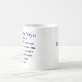 Wat een echte vader zegt koffiemok (Center)