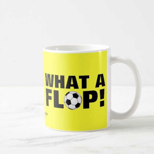 Wat een flop! - Voetbal Koffiemok (Rechts)