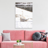 Wat een gans canvas afdruk (Insitu (Woonkamer))