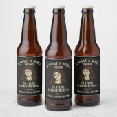 Wat een geest is overweldigd bier etiket (Flessen)