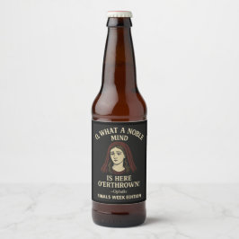 Wat een geest is overweldigd bier etiket