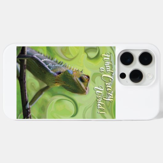 Wat een gekke wereld - een speciale hagedis Case-Mate iPhone case (Achterkant (horizontaal))