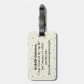 Wat een geweldig Bagagelabel van het wereldvliegtu (Achterkant verticaal)