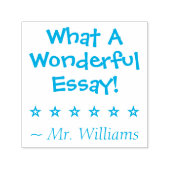 "Wat een geweldig essay!" Feedback stempel (Design)