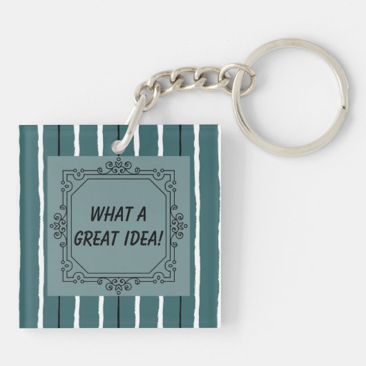 Wat een geweldig idee! - Sleutelhanger (Achterkant)