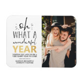 Wat een geweldig jaar | Happy New Year-foto Magneet (Horizontaal)