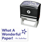 "Wat een geweldig papier!" Instructeur Rubber Stam Zelfinktende Stempel (In situ)