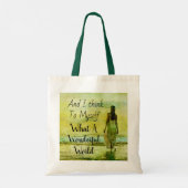 Wat een geweldige Canvas tas in de wereld (Achterkant)