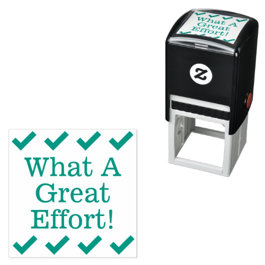"Wat een geweldige inspanning!" Instructeur Rubber Zelfinktende Stempel (In situ)
