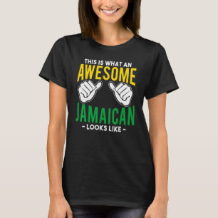 Wat een geweldige Jamaicaanse Jamaica Rasta vlag T-shirt