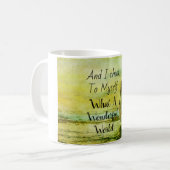 Wat een geweldige World CoffeeMug Koffiemok (Voorkant links)