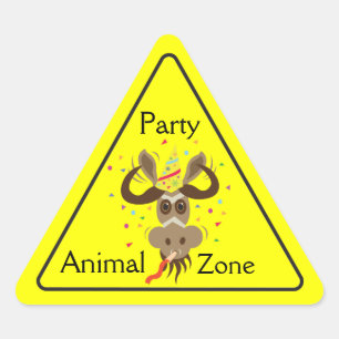 Wat een Gnu Stuff_Partier Gnu_Party Animal Zone Sticker