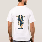 Wat-een-grappig T-shirt met een koe (Achterkant)