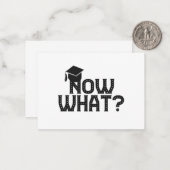 Wat een grappige Afstuderen Senior Gift Notitiekaartje (Voorkant / Achterkant in situ)