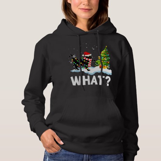 Wat een grappige kerstbeker die kerstboomkerstmis  hoodie (Voorkant)