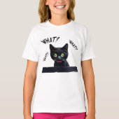 Wat een grappige zwarte kat? t-shirt (Voorkant)