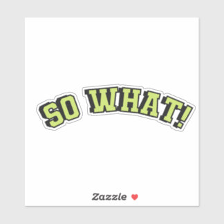 Wat een groene tekst sticker